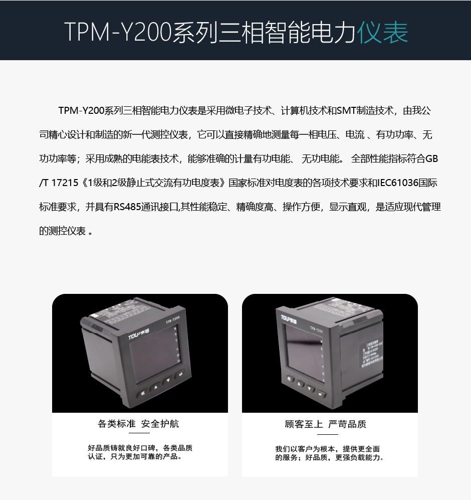 TPM-Y200三相电力仪表介绍